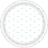 Robin's Egg Blue Dots NPC Round Paper Plates 17cm 8pk