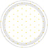 Sunshine Yellow Dots NPC Round Paper Plates 17cm 8pk