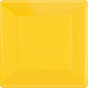 Tableware - Plates Sunshine Yellow Square NPC Paper Dinner Plates FSC 23cm 20pk