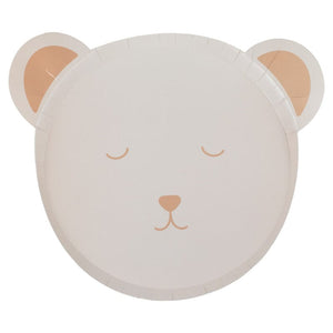 Tableware - Plates Teddy Bear Paper Plates 25cm x 29.2cm x 1.5cm 8pk