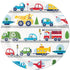 Transportation Time NPC Paper Plates 23cm 8pk