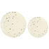 Vanilla Creme with Dots Hot Stamped Premium Plastic Plates 20pk