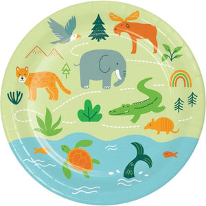 Tableware - Plates World Adventure Round NPC Paper Plates 18cm 8pk