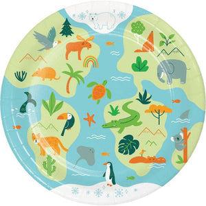 Tableware - Plates World Adventure Round NPC Paper Plates 23cm 8pk