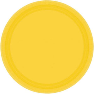 Tableware - Plates Yellow Sunshine NPC Round Paper Plates 23cm 20pk