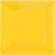 Tableware - Plates Yellow Sunshine Square NPC Dessert Paper Plates FSC 17cm 20pk