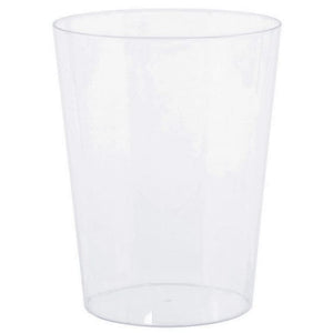 Tableware - Popcorn Boxes & Snack Containers Clear Plastic Medium Cylinder Container 14cm Each