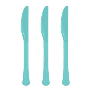 Tableware - Spoons, Forks, Knives & Tongs Robin's Egg Blue Premium Plastic Knives 20pk