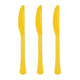 Tableware - Spoons, Forks, Knives & Tongs Yellow Sunshine Premium Plastic Knives 20pk