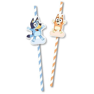 Tableware - Straws Bluey Paper Straws 8pk