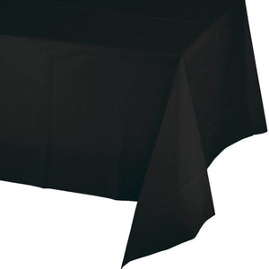 Tableware - Table Covers Black Velvet Plastic Tablecover 137cm x 274cm Each