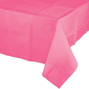 Tableware - Table Covers Bright Pink Tissue & Plastic Back Tablecover 137cm x 274cm Each