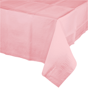 Tableware - Table Covers Classic Pink Tissue & Plastic Back Tablecover 137cm x 274cm Each