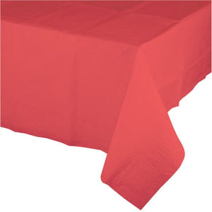 Tableware - Table Covers Coral Plastic Tablecover 137cm x 274cm Each