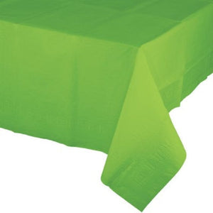 Tableware - Table Covers Fresh Lime Tissue & Plastic Back Tablecover 137cm x 274cm Each