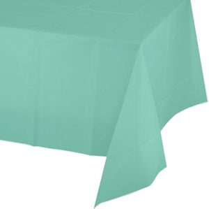 Tableware - Table Covers Fresh Mint Green Plastic Tablecover 137cm x 274cm Each