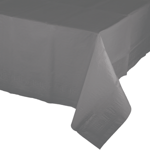 Tableware - Table Covers Glamour Gray Tissue & Plastic Back Tablecover 137cm x 274cm Each