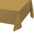 Glittering Gold Plastic Tablecover 137cm x 274cm Each