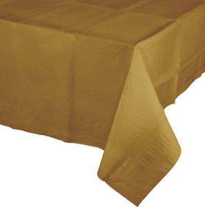 Tableware - Table Covers Glittering Gold Tissue & Plastic Back Tablecover 137cm x 274cm Each