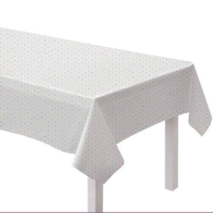 Tableware - Table Covers Rainbow Dot Paper Tablecover FSC 137cm x 274cm Each