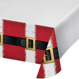 Tableware - Table Covers Santa's Suit Border Print Paper Tablecover 137cm x 259cm Each