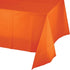Sunkissed Orange Plastic Tablecover 137cm x 274cm Each