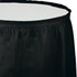 Black Velvet Plastic Table Skirt 74cm x 4.26m Each