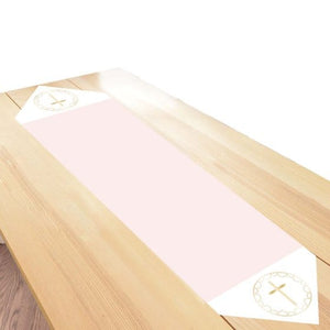 Tableware - Table Runners, Table Skirts & Clips Botanical Celebration Pink Table Fabric Runner 46cm x 1.2m Each