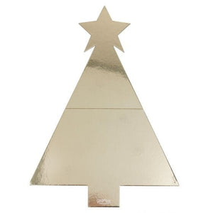 Tableware - Trays & Platters Cosy Copper Gold Christmas Tree Shaped Grazing Board FSC 56cm x 40cm Each