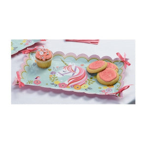 Tableware - Trays & Platters Magical Unicorn Paper Tray with Ribbon 2pk