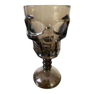 Tableware - Wine, Cocktail, Champagne, & Glasses Skull Shaped Wine Glass 8cm x 18cm Each