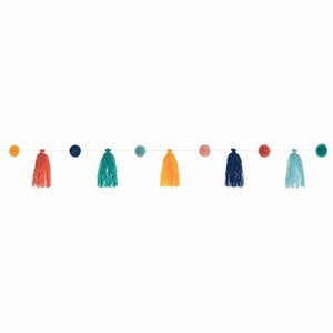 Amscan_OO Decorations - Banners, Flags & Streamers Boho Vibes Yarn Pom Pom Garland 11cm x 3.29m Each Each