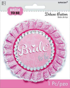 Amscan_OO Badges, Sash & Rosettes Elegant Bride Deluxe Button