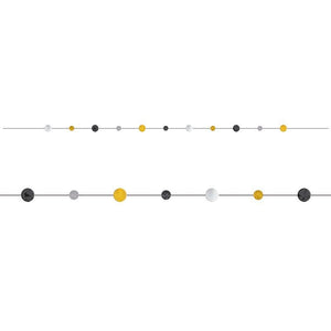 Amscan_OO Balloon - Accessories - Sticks, HiFloats, Pumps Balloon Fun Strings Black, Silver & Gold Each