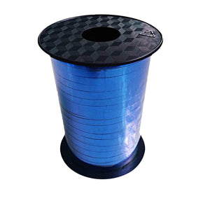 Amscan_OO Balloon - Accessories - Sticks, HiFloats, Pumps Blue Metallic Balloon Ribbon 225m Each