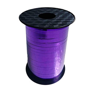 Amscan_OO Balloon - Accessories - Sticks, HiFloats, Pumps Purple Metallic Balloon Ribbon 225m Each