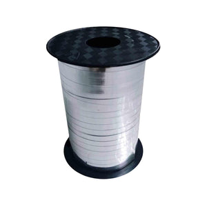Amscan_OO Balloon - Accessories - Sticks, HiFloats, Pumps Silver Metallic Balloon Ribbon 225m Each