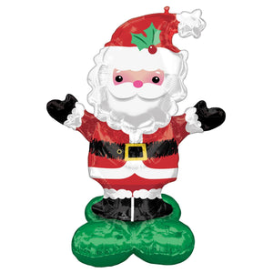 Balloon - Airwalkers & Bouquets AirLoonz Christmas Santa 101cm x 134cm Each