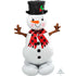 AirLoonz Snowman Foil Balloon 88cm x 139cm Each