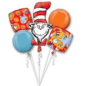 Amscan_OO Balloon - Airwalkers & Bouquets Dr. Seuss Balloon Bouquet 5pk