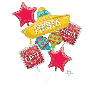 Amscan_OO Balloon - Airwalkers & Bouquets Fiesta Papel Picado Balloon Bouquet 5pk