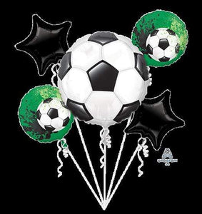 Amscan_OO Balloon - Airwalkers & Bouquets Goal Getter Soccer Balloon Bouquet 5pk