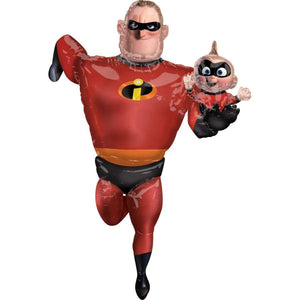 Amscan_OO Balloon - Airwalkers & Bouquets Incredibles 2 Mr Incredible AirWalkers Foil Balloon 88cm x 170cm Each