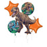 Jurassic World Dominion Foil Balloons Bouquet 5pk