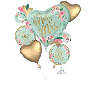 Amscan_OO Balloon - Airwalkers & Bouquets Mint To Be Balloon Bouquet 5pk