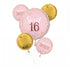 Sweet Sixteen Blush Birthday Balloon Bouquet 5pk