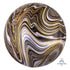 Black Marblez Orbz Foil Balloons 38cm x 40cm  Each