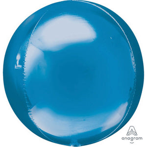 Amscan_OO Balloon - Bubble, Orbz & Cubez Blue Orbz Foil Balloons 38cm x 40cm  Each