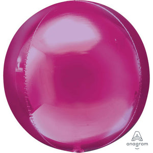 Amscan_OO Balloon - Bubble, Orbz & Cubez Bright Pink Orbz Foil Balloons 38cm x 40cm  Each