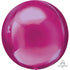Bright Pink Orbz Foil Balloons 38cm x 40cm  Each